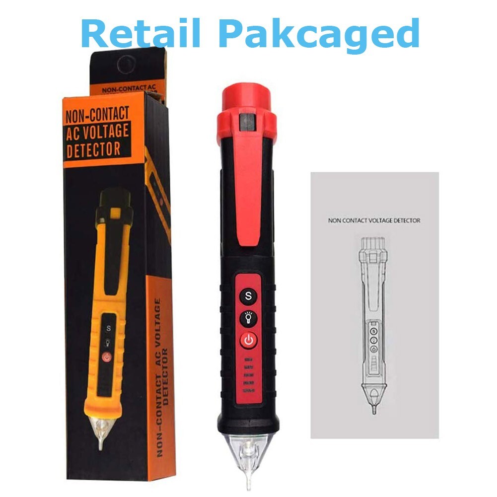 Voltage Electric Tester Volt Detector Test Pen Non-Contact Sensor AC DC 12-1000V