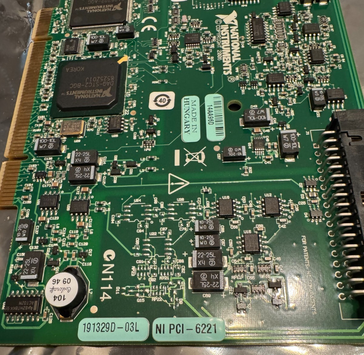 National Instruments NI PCI-6221 , Multifunction Data Acquisition Card