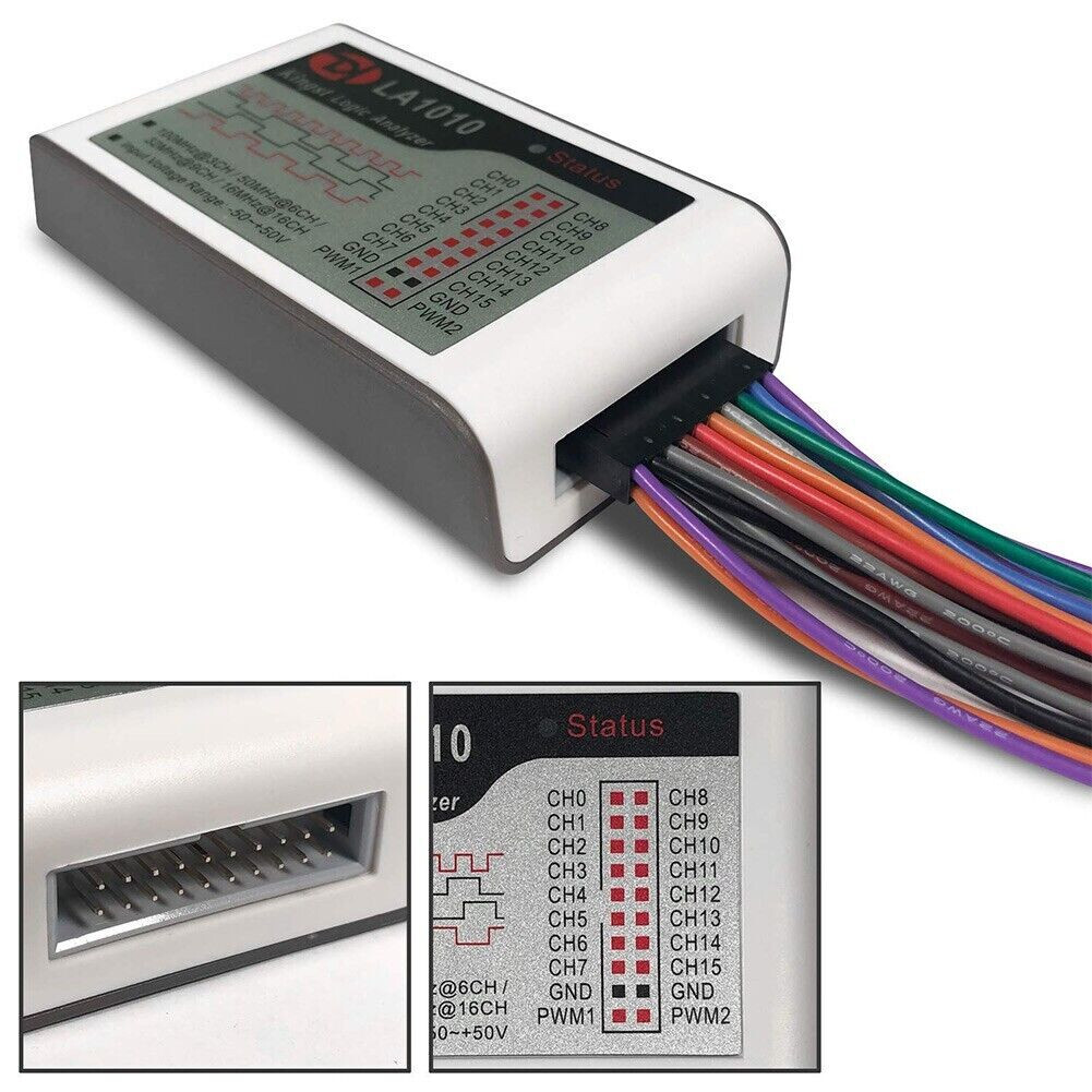 LA1010 USB Logic Analyzer 16 input channels 100MHz with the English PC software