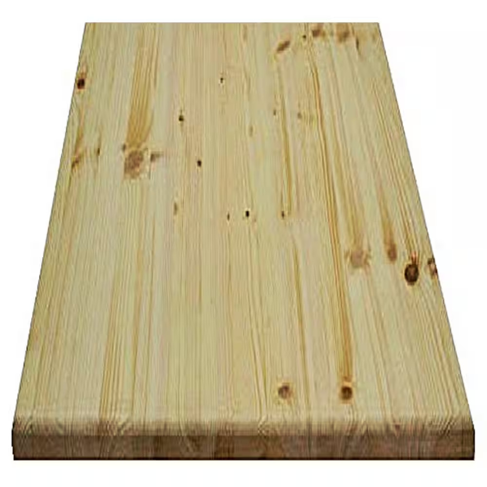 1 In. X 24 In. X 36 In. Pine Project Panel with Routed Edges on 1 Face