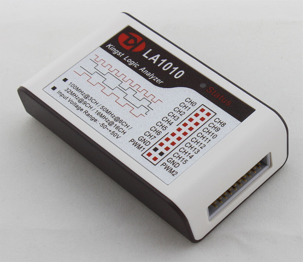 LA1010 USB Logic Analyzer 16 input channels 100MHz with the English PC software