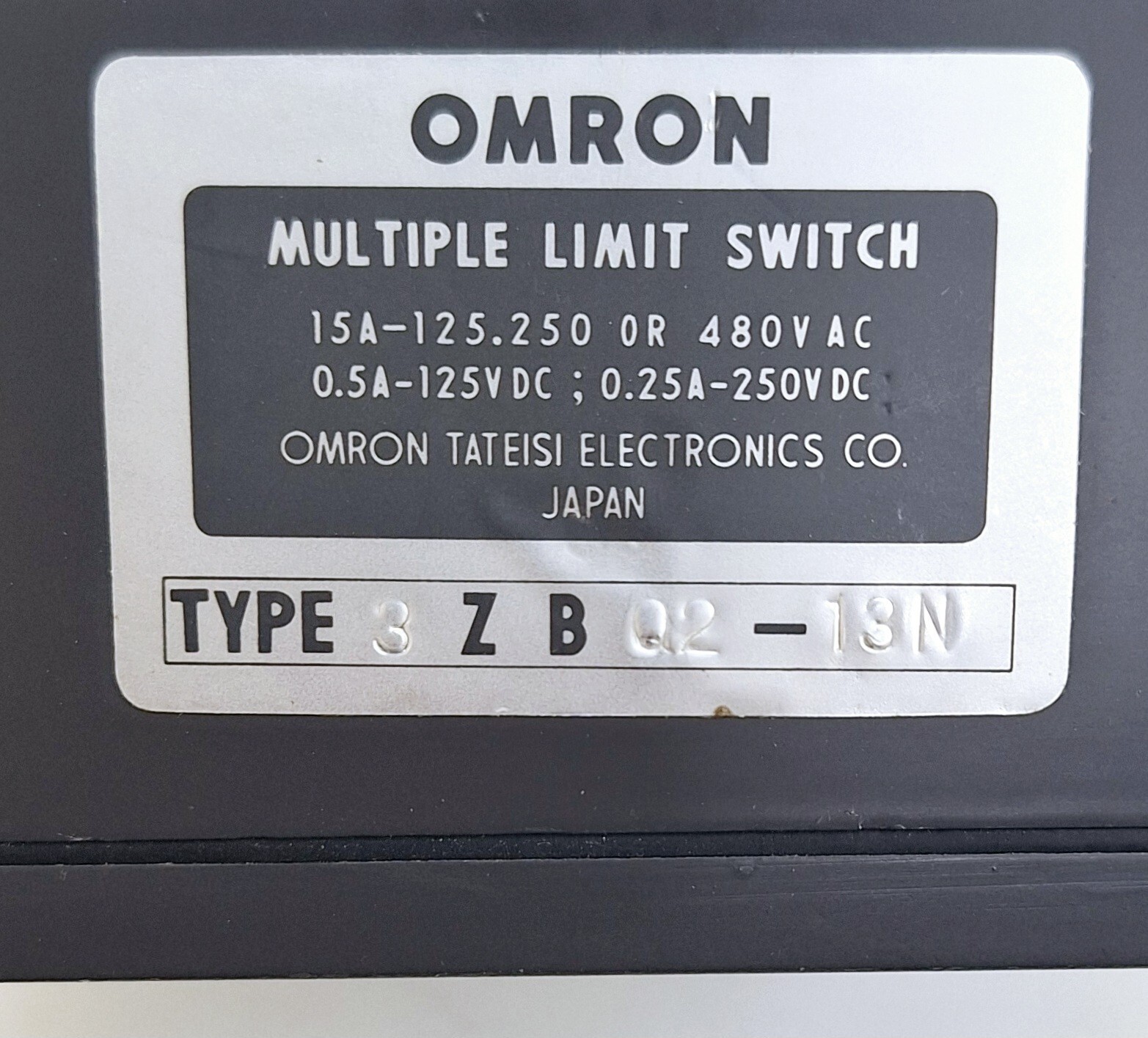 Omron 3ZBQ2-13N Multiple Limit Switch