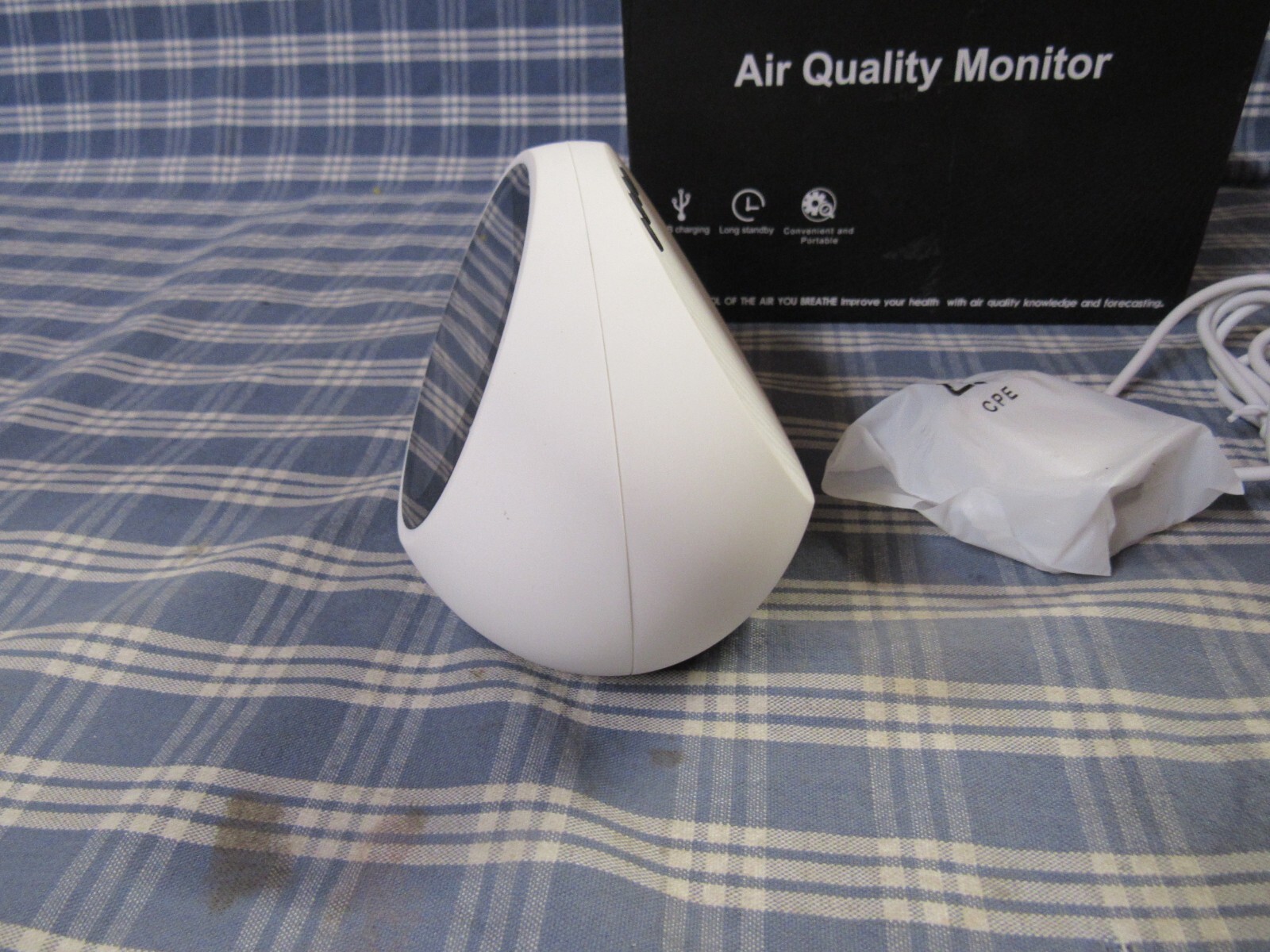 Rozoroo 12-in-1 Portable Air Quality Monitor CO2 PM1.0 HCHO (Open Box) FREE SHIP
