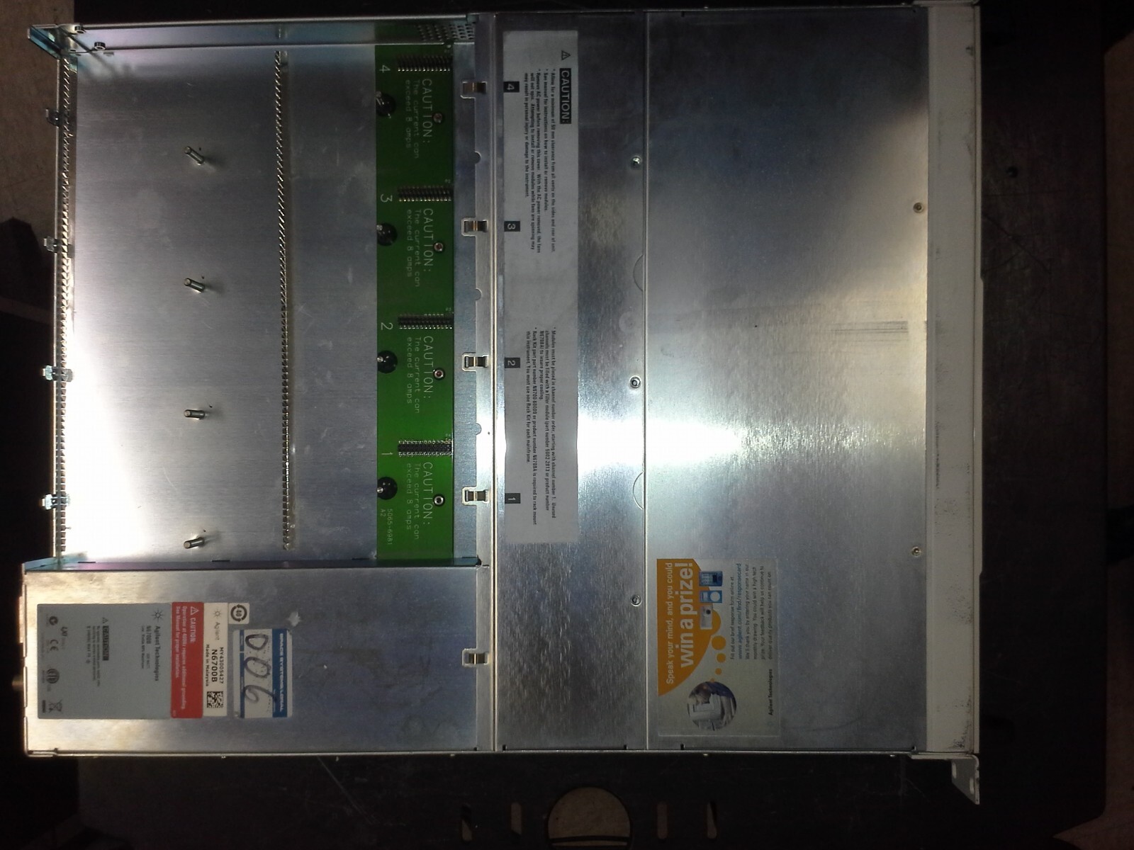 Agilent N6700B Power Supply Mainframe. TESTED OK! 1U height 4 output Ethernet