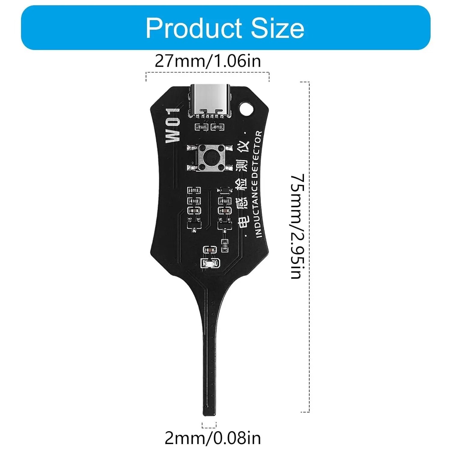 Universal Inductance Tester W01 Inductor Detectors With Compactly Construction