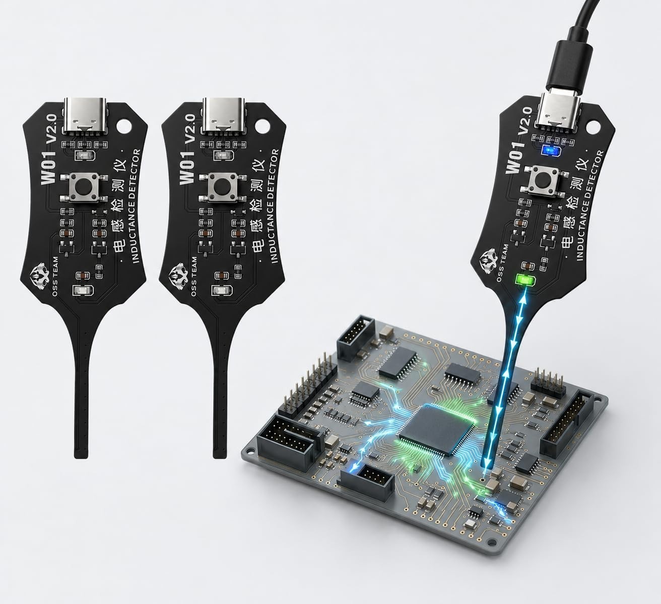 Electromagnetic Inductance Tester 2 Pcs, in-Circuit Inductor Tester, Inductio…