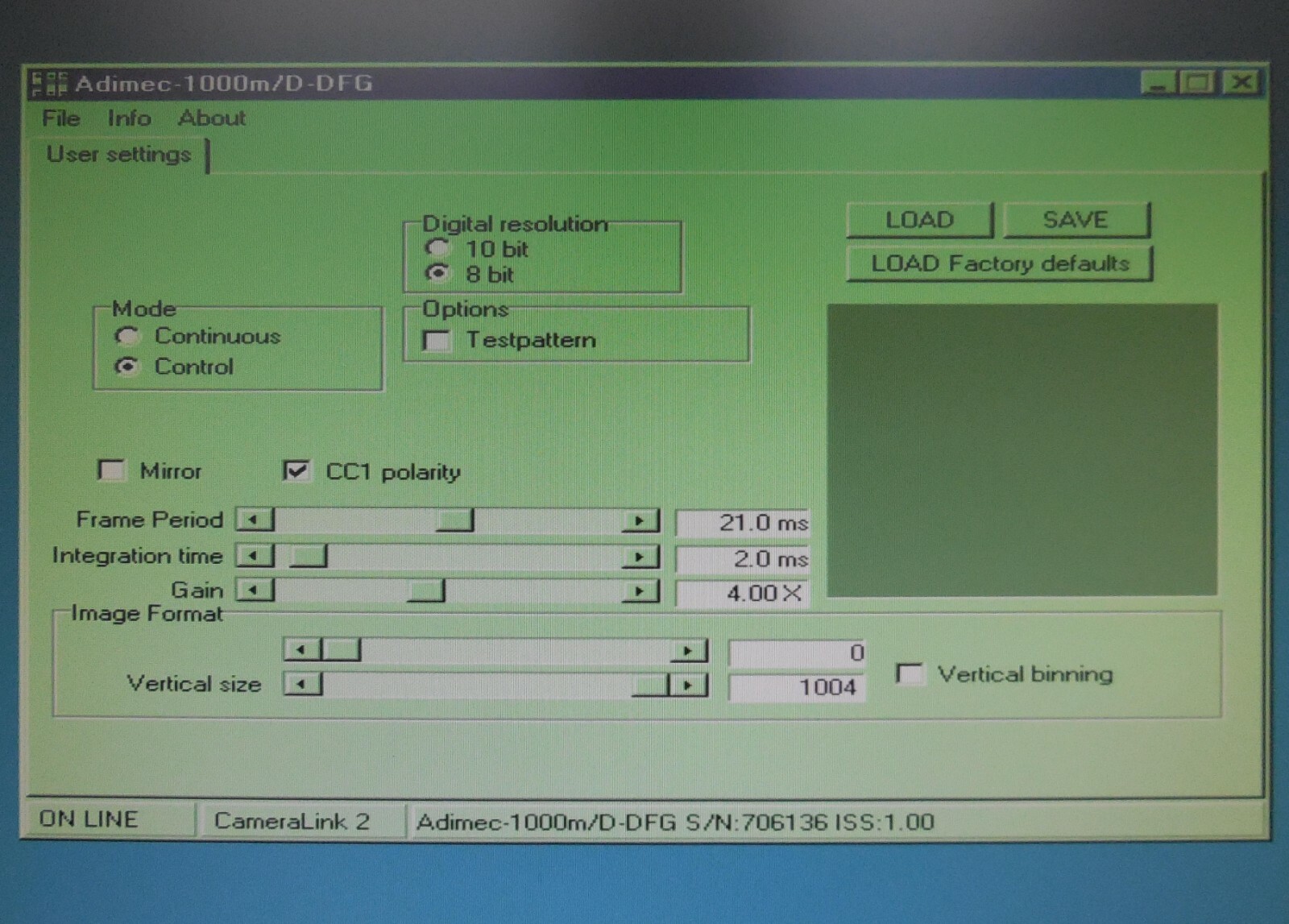 Adimec-1000m/D_ST Iss.: 1.0 & Rogonar-S 1:4.5 f=60mm & slide tested