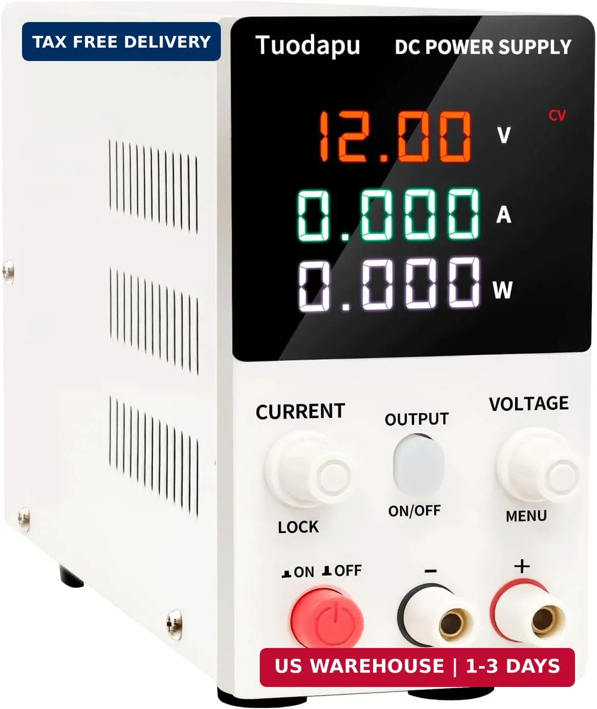 Adjustable DC Power Supply Variable Bench Regulated 20V Programmable 30A