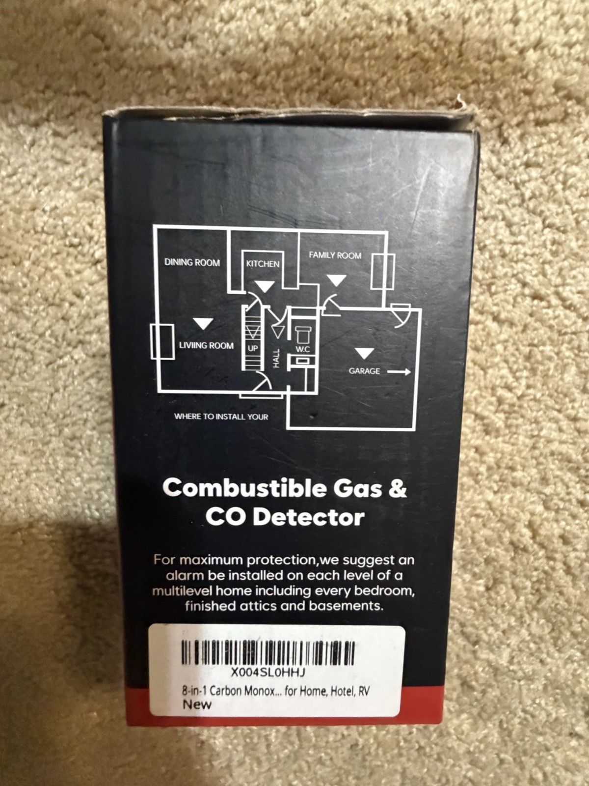 8 in 1 Gas & CO detector