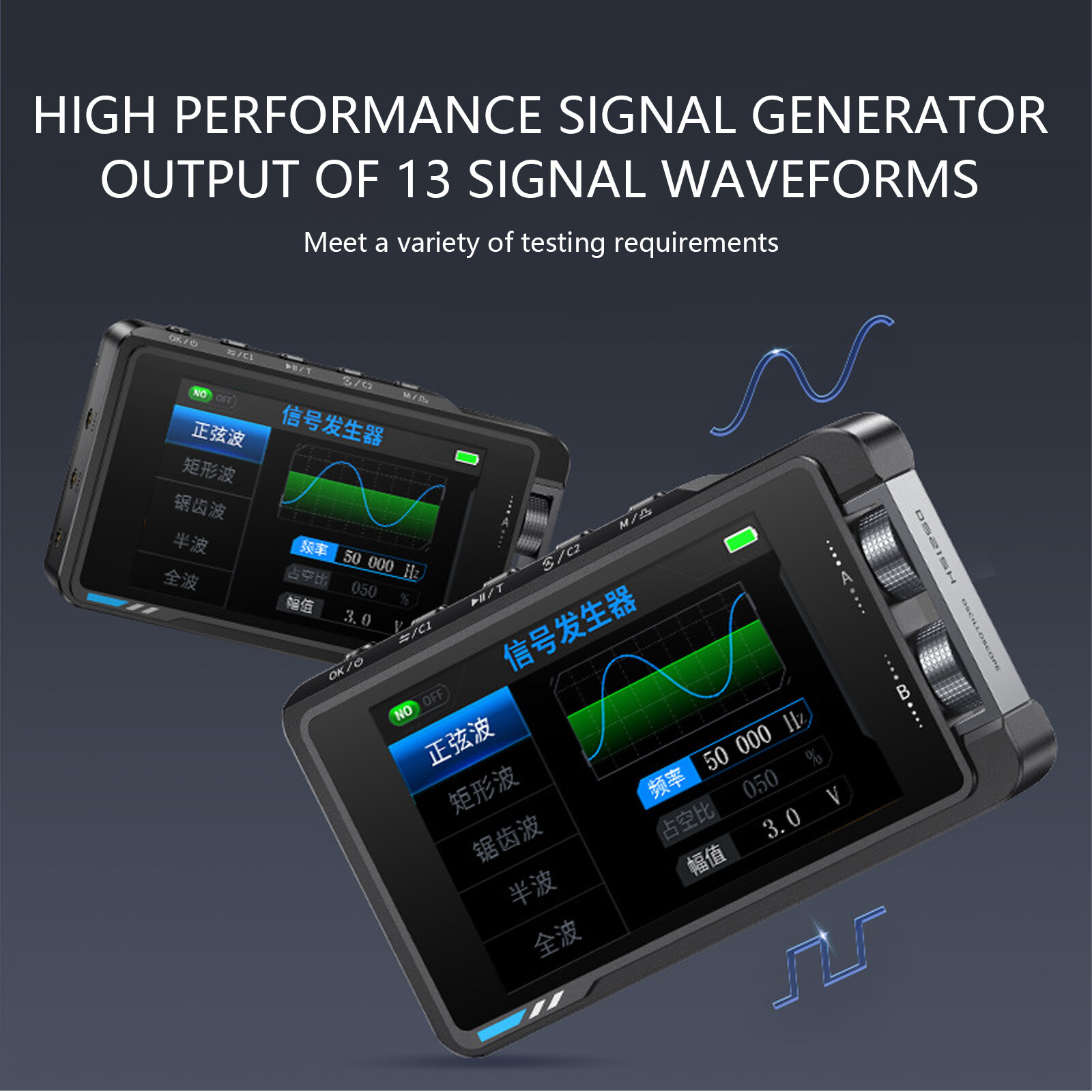 2-in-1 High Precision Dual Channel Oscilloscope DS215H 3.5″ For Data Analysis9C