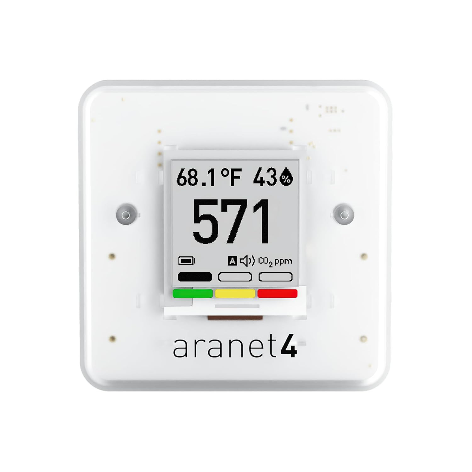 SAF Aranet4 Home: Wireless Indoor Air Quality Monitor for Office or White