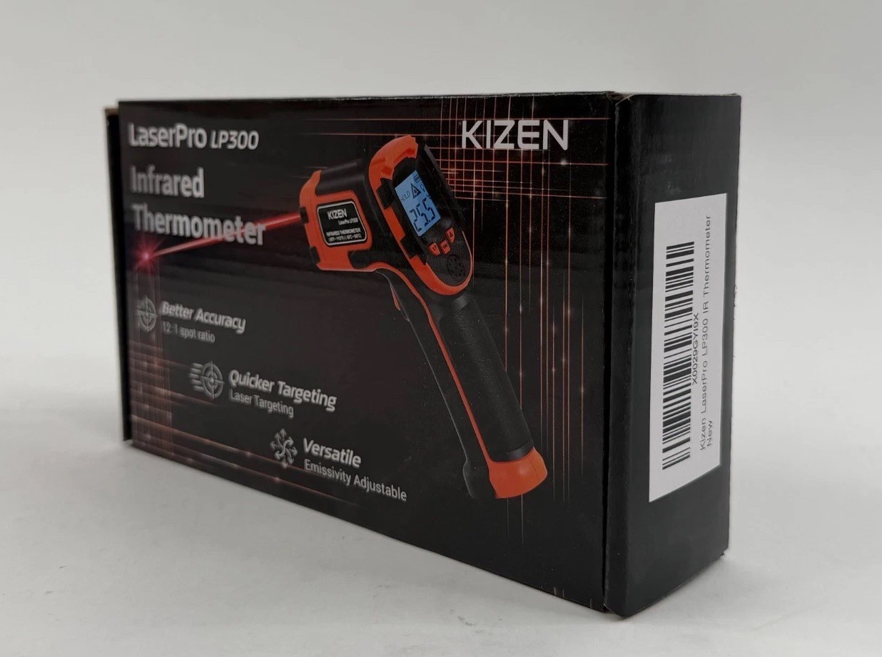 KIZEN Infrared Thermometer LaserPro LP300 Handheld Temperature Gun Orange
