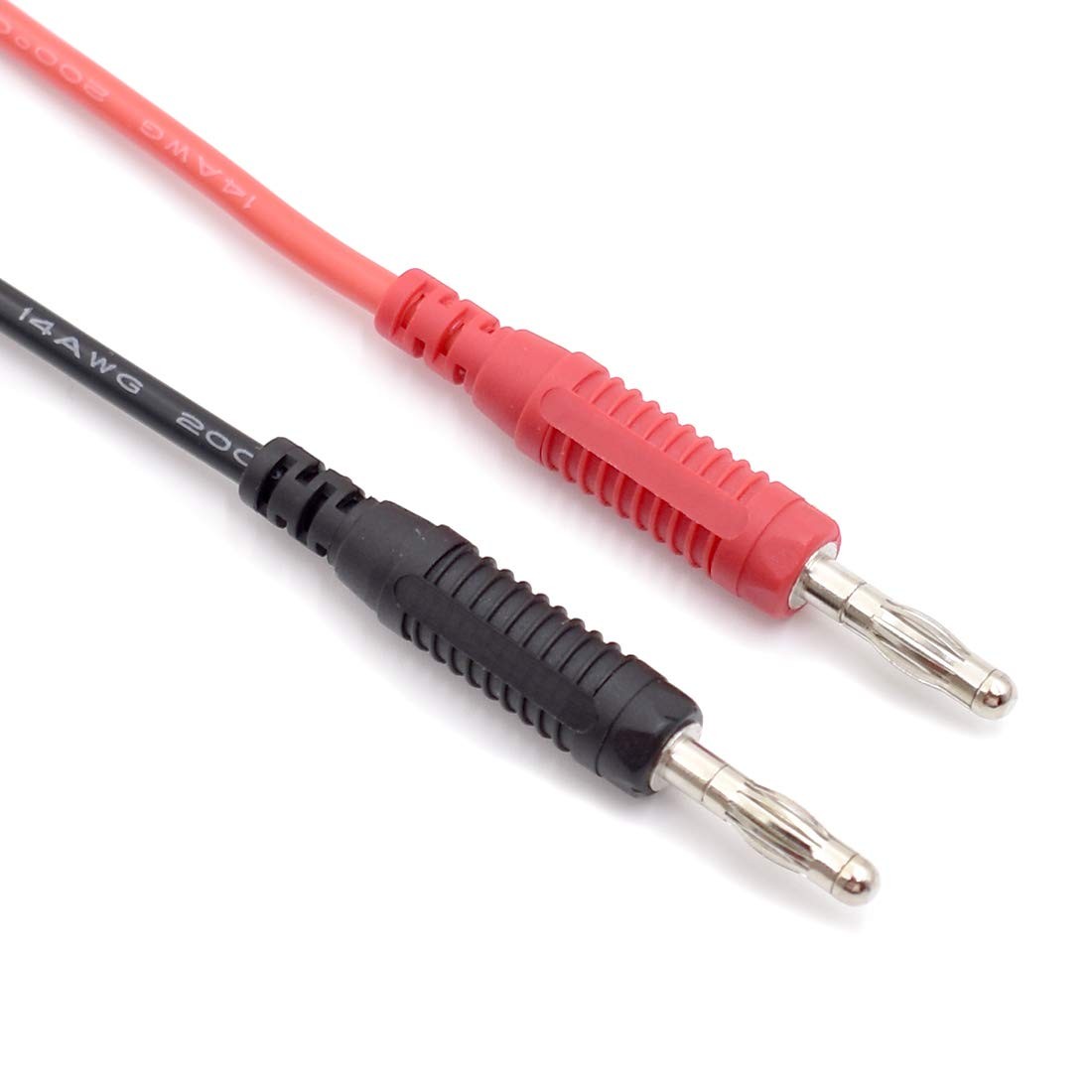 2Pcs Multimeter Test Lead Extension Male to Female Connector 4Mm Banana Plug to