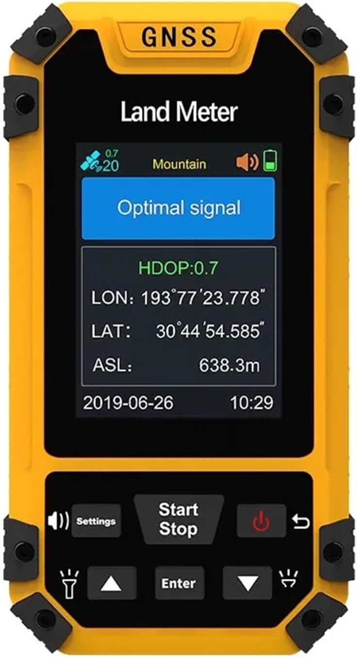 GNSS Handheld Land Meter Land Surveying for Distance Slope Mountainous Surveyor