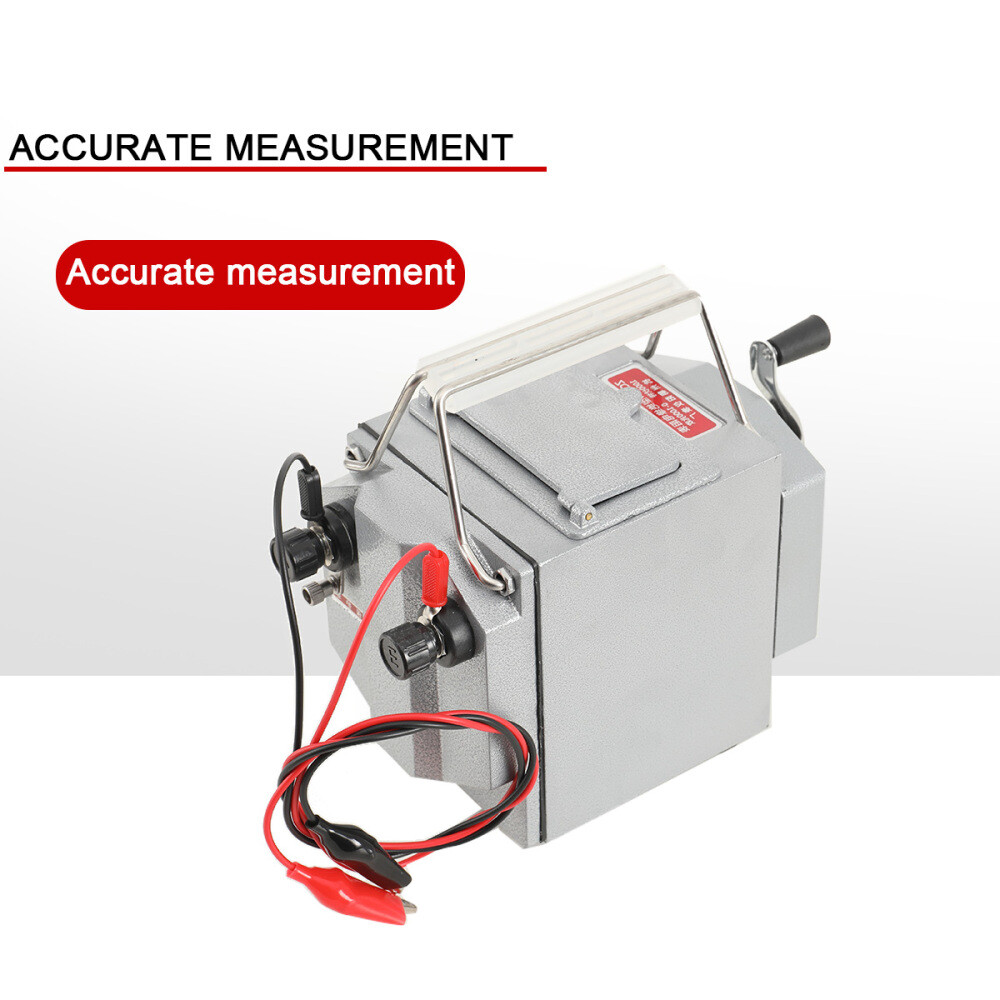 0-1000MΩ Insulation Resistance Tester 1000V Megger Meter Megohmmeter Hand-Crank