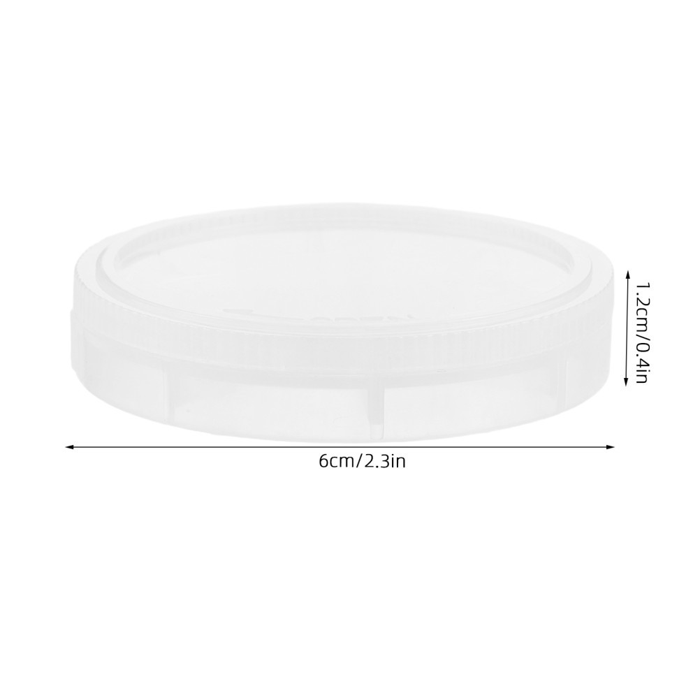 2Pcs Single Wafer Carrier Case: 2″ Cleanroom Storage Box, Includes Container,
