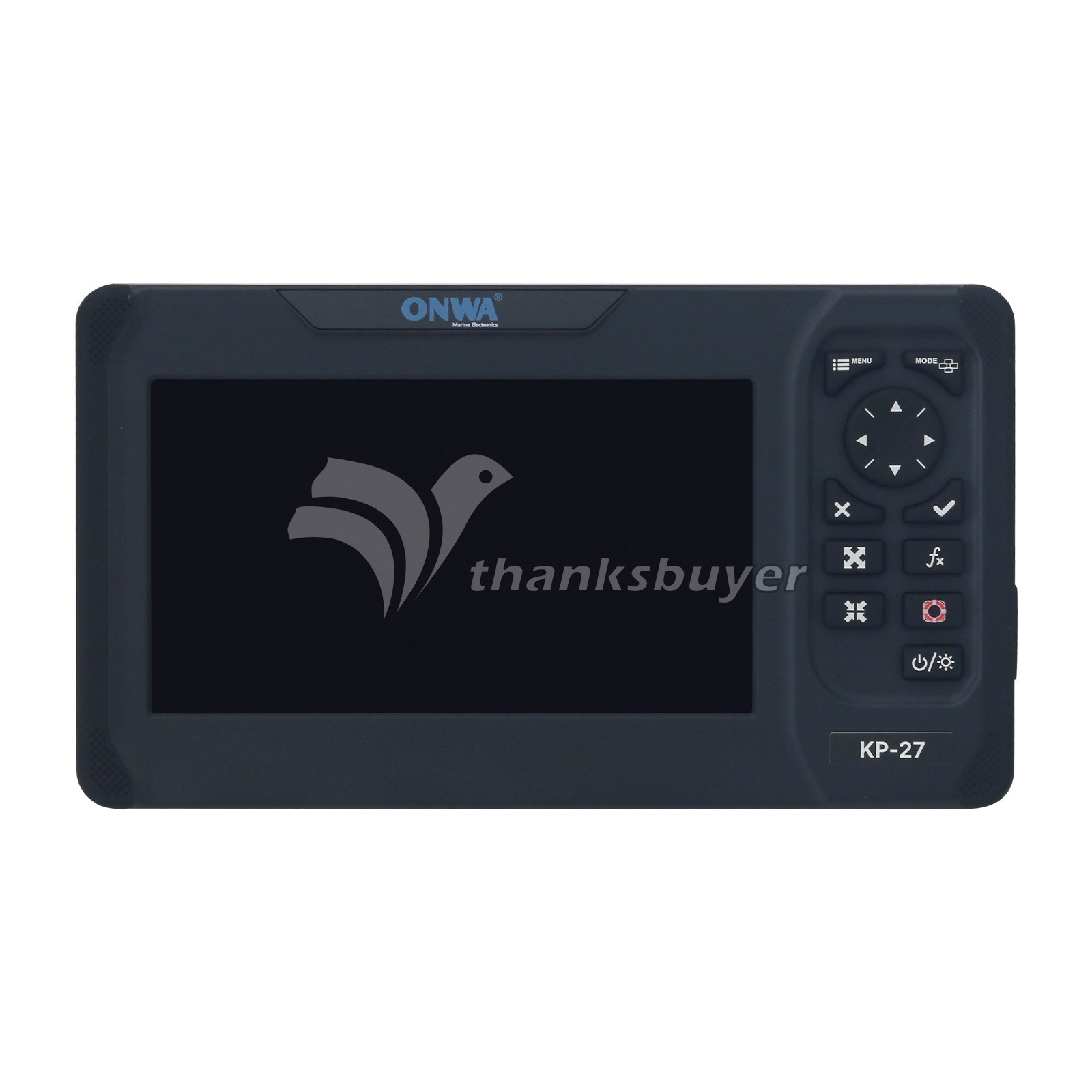 ONWA KP-27 GPS Chart Plotter Marine Chartplotter 7-in 800×480 w/ GPS Antenna