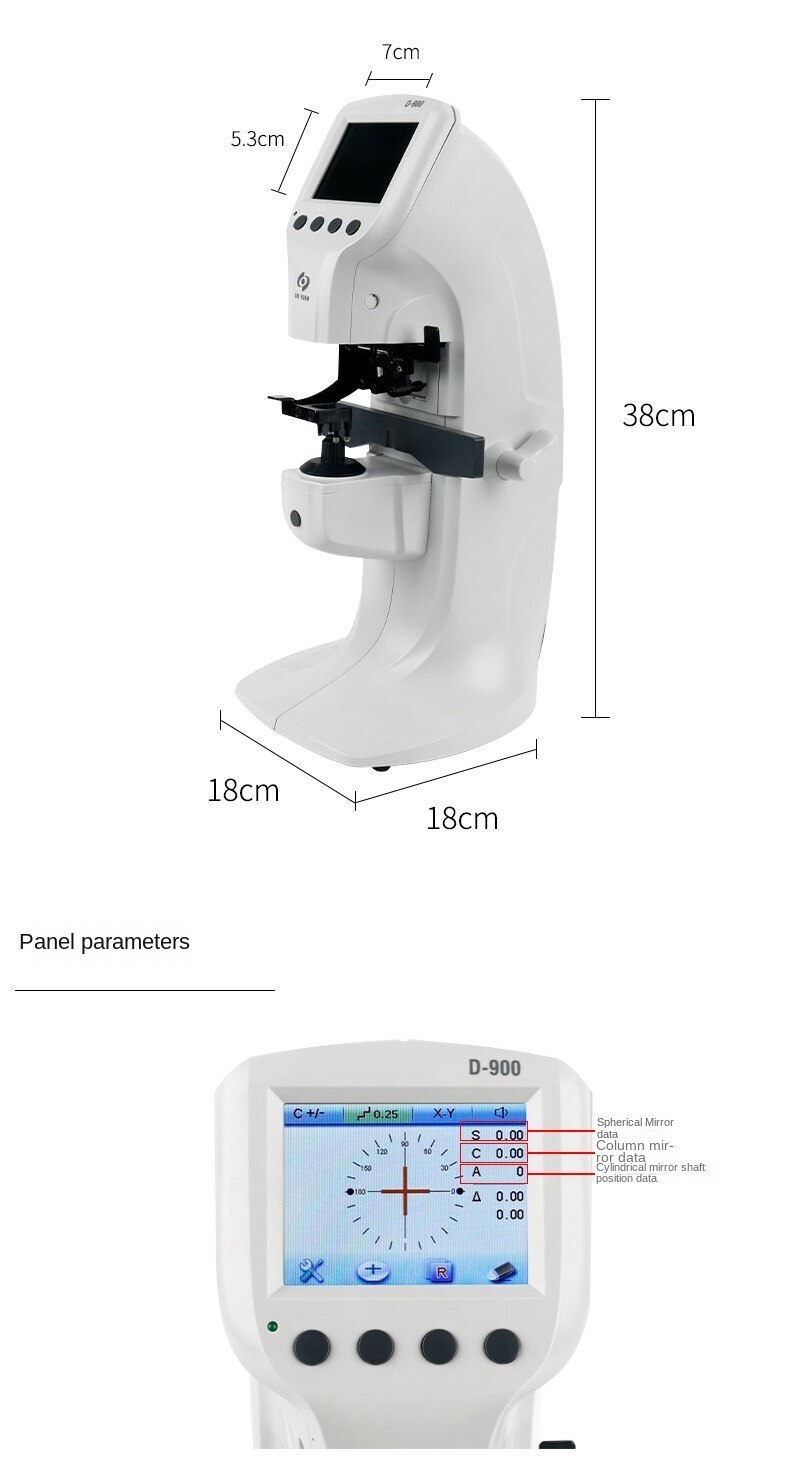 D-900 Mini Computer Film Finder Mini 3.5-inch HD Color Screen Autofocus Meter