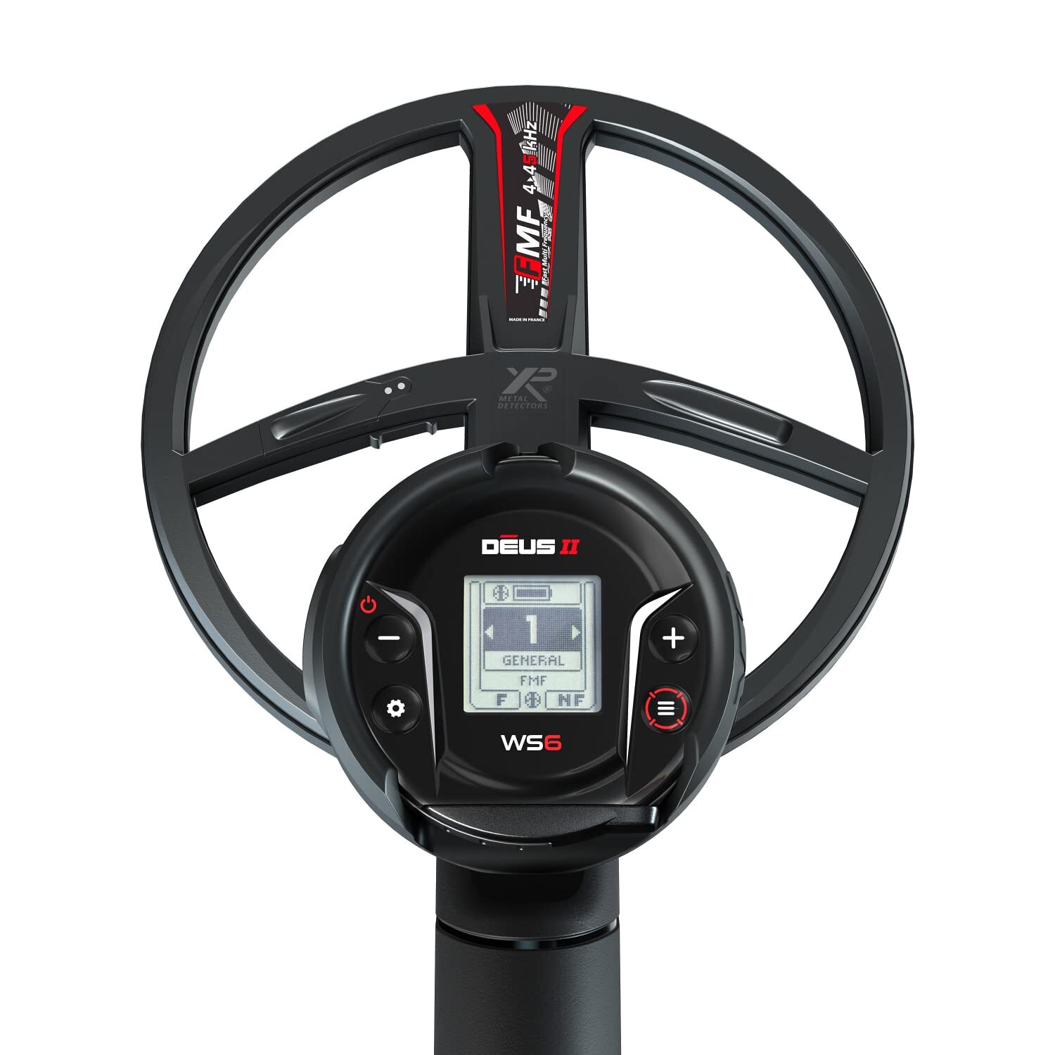 Deus II RC Detector – 28 FMF Coil (11″), RC, English Manual, US Charger