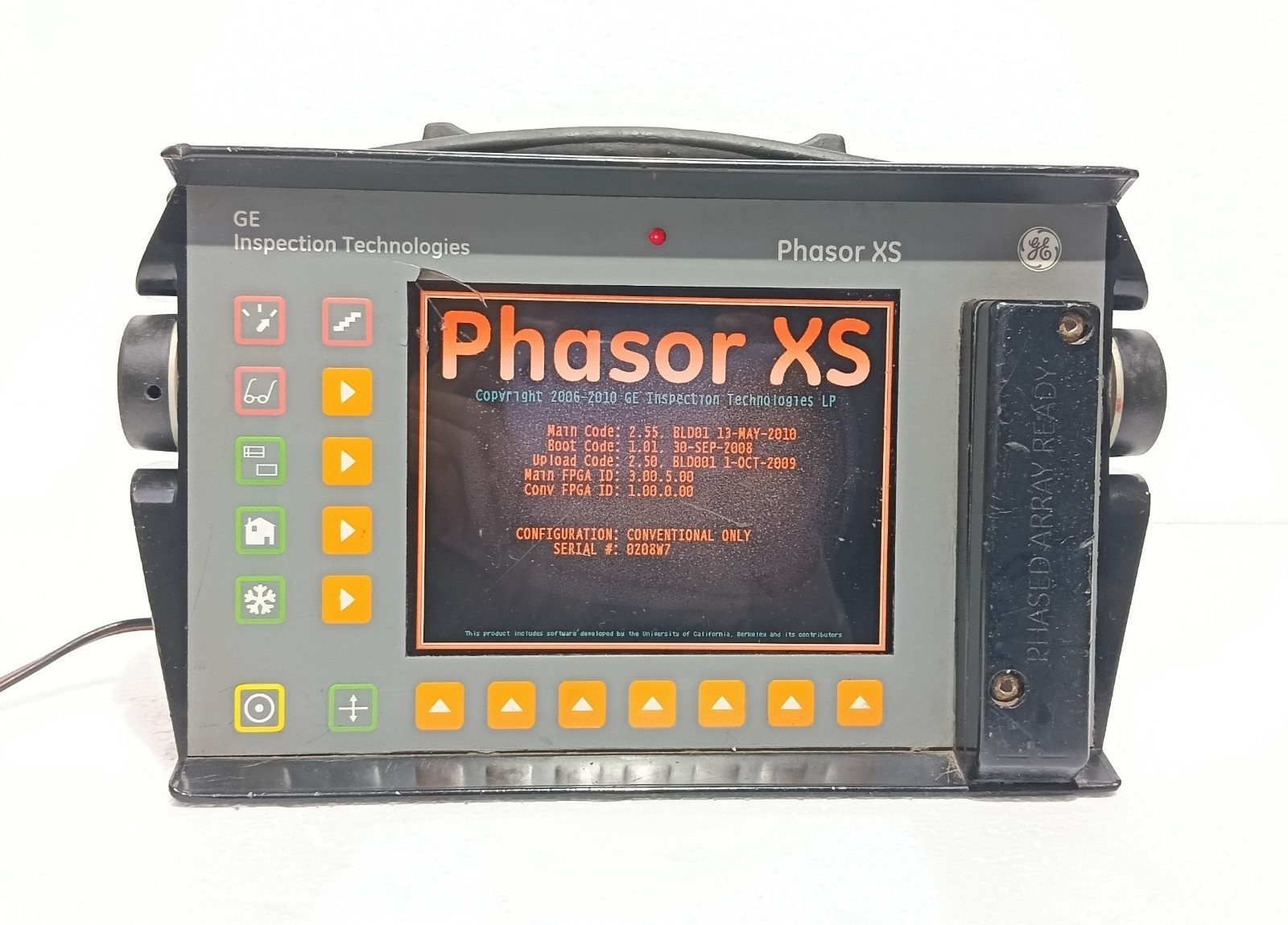 GE INSPECTION PHASOR XS PHASED ARRAY ULTRASONIC FLAW DETECTOR 021N41 15W