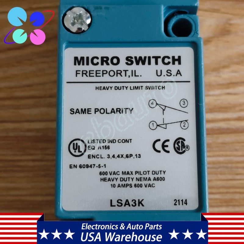 New For Honeywell Microswitch LSA3K Limit Switch MICRO SWITCH 10 AMPS 600 VAC