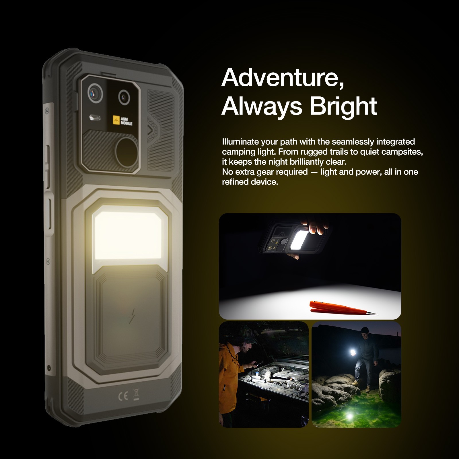 AGM G3 PRO Rugged Smartphone 512×384 Res Thermal Imaging Camera 25FPS Res