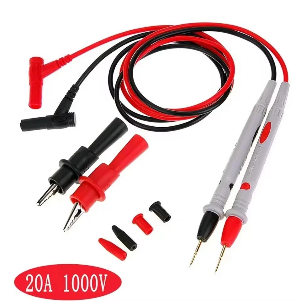 Multimeter Hard Point Test Leads Set 1000V 20A Meter Probes