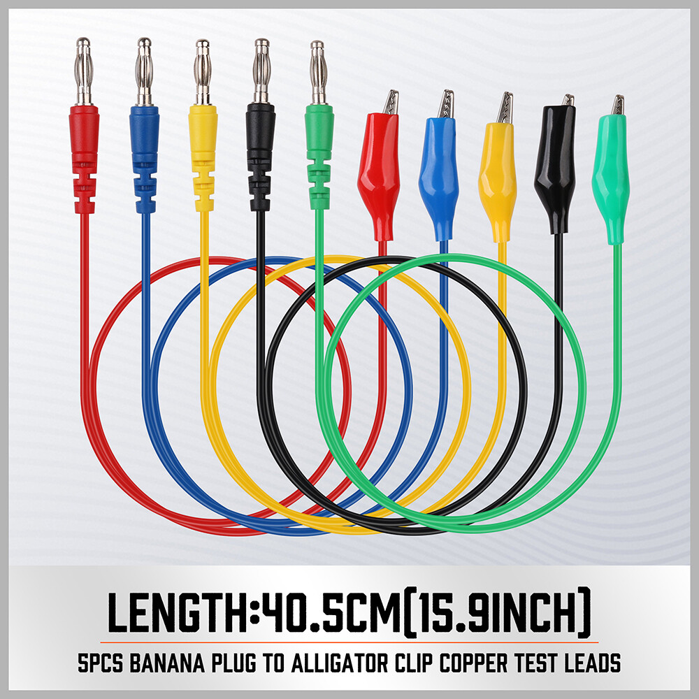 22Pcs Automotive Back Probe Kit Multimeter Test Leads Alligator Clips Wire Tool