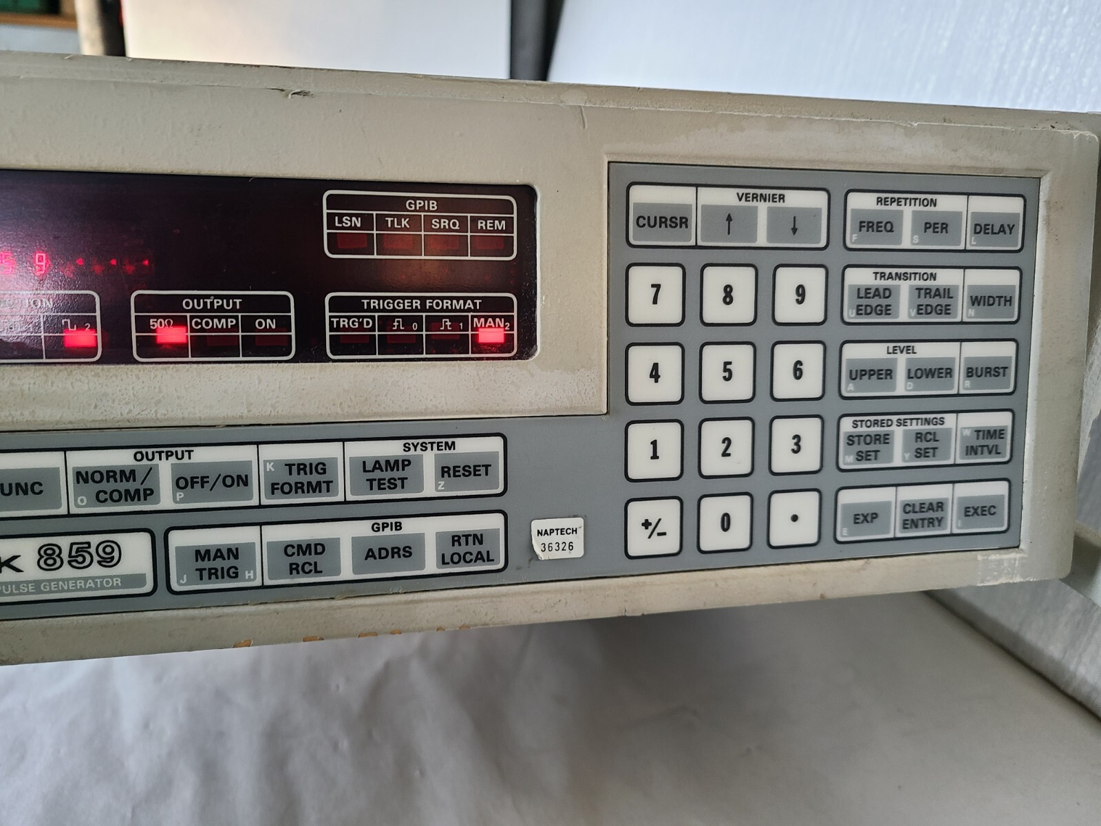 Wavetek 859 50mhz Programmable Pulse Generator, Powers Up, Untested
