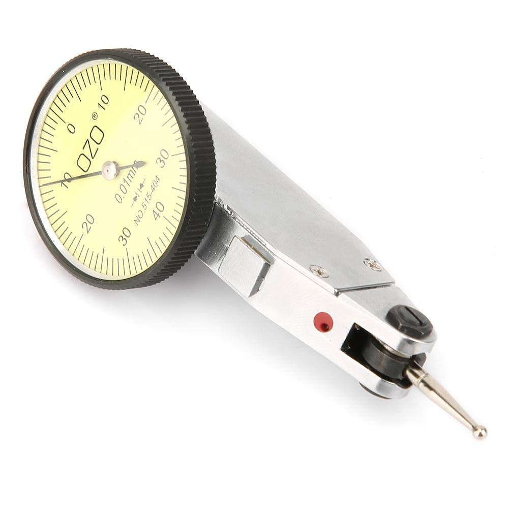 Dial Test Indicator, 0-0.8mm 0.01mm Indicator with Dovetail Clamp…