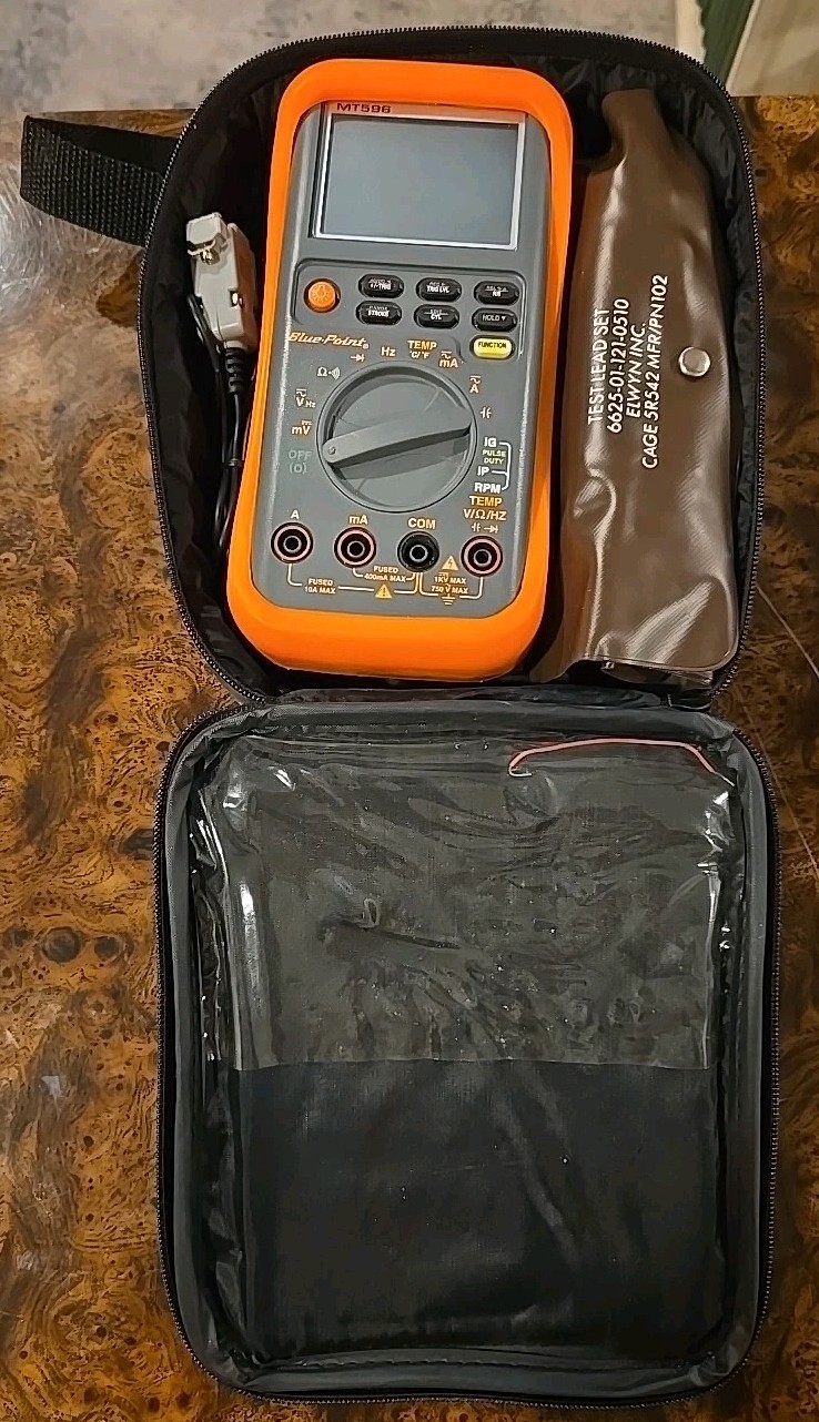 Blue-Point Tools Multimeter MT596 w/ Wire Leads in Soft Case