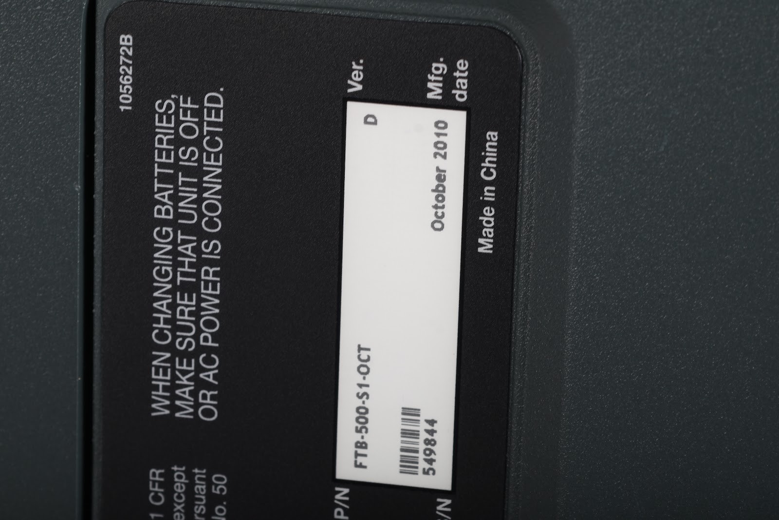 EXFO FTB-500-S1-OCT Portable Touchscreen Universal Network Test Set System