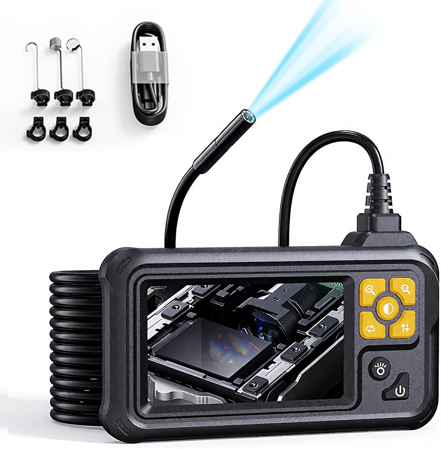 IP67 Waterproof Inspection Camera 4.3 Inch 1080P 8LED Light 1M Cable Industrial