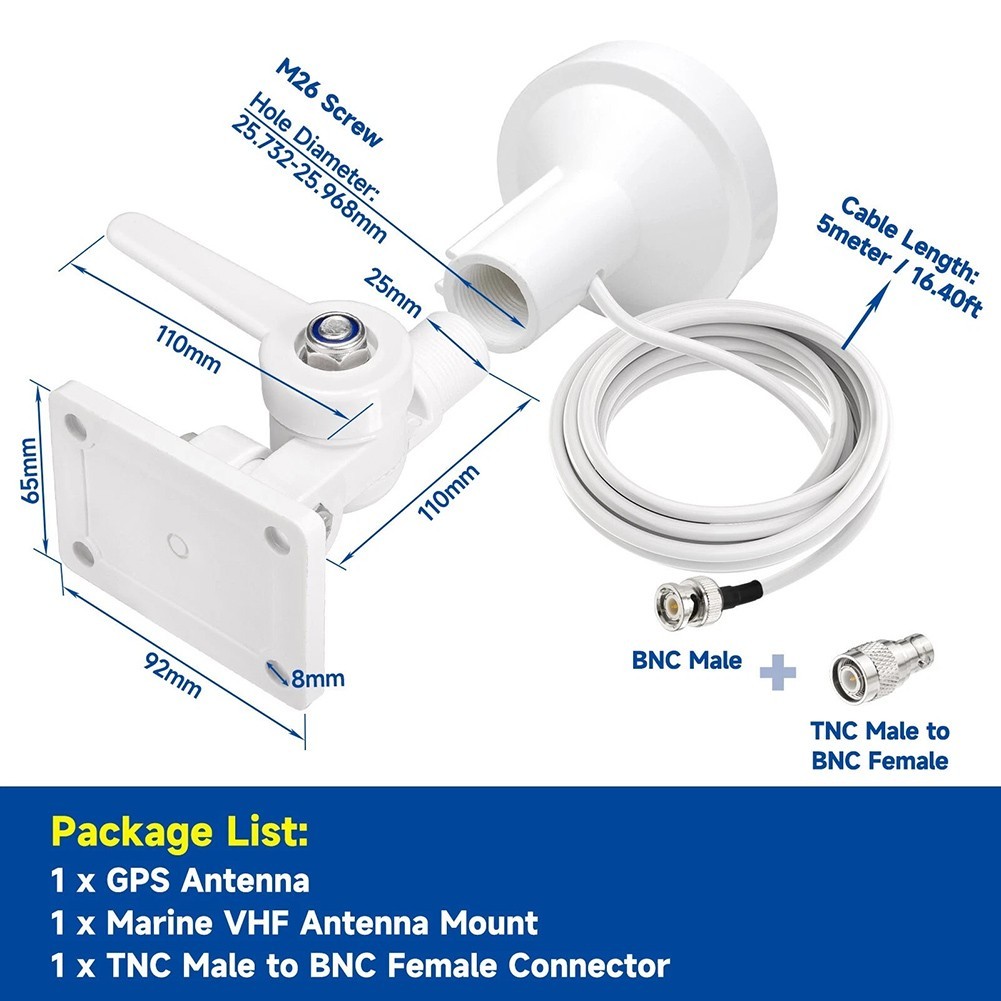 Marine Navigation GPS External Antenna 5 Meter Cable Suitable for Garmin GPS