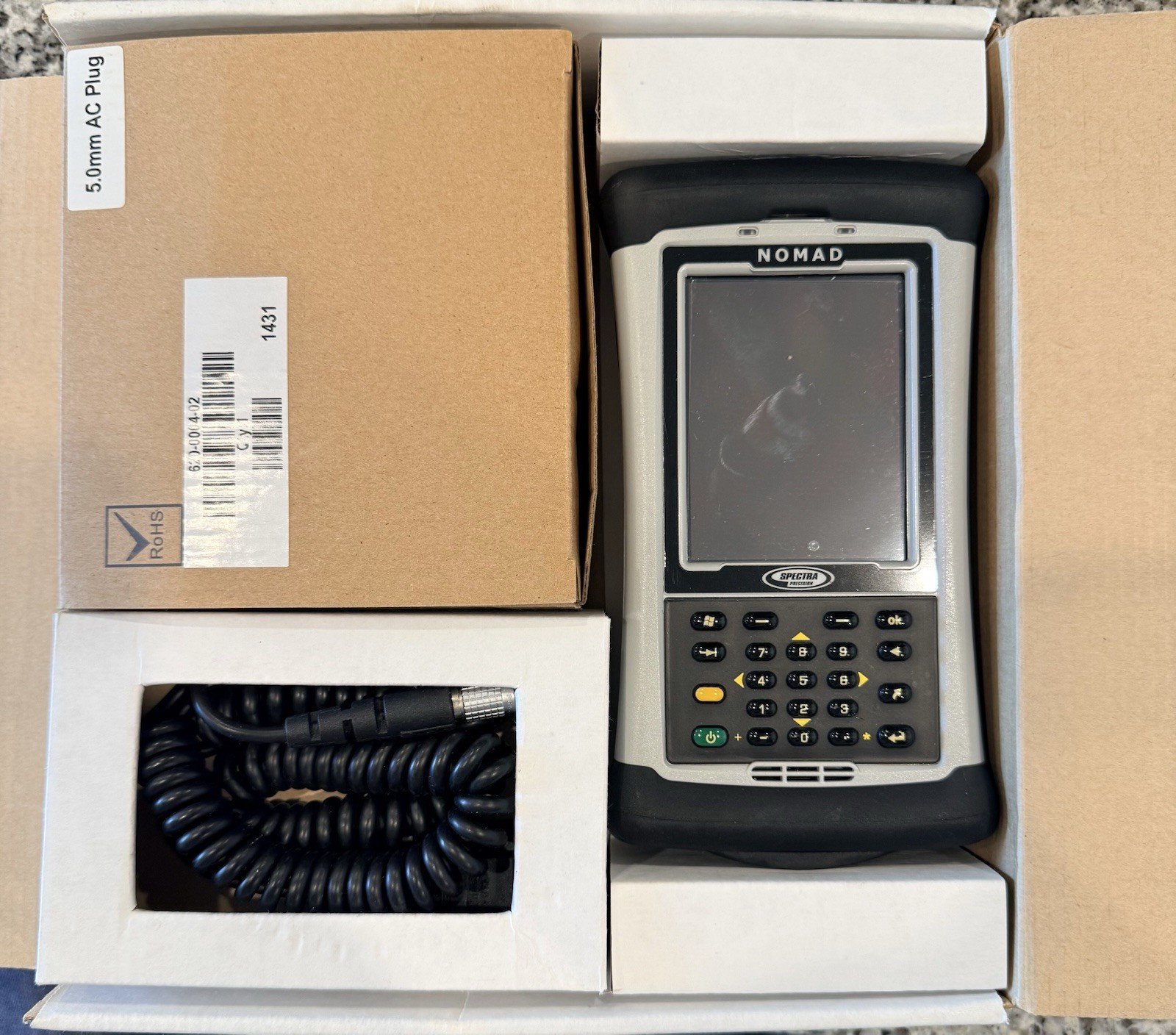 Spectra Precision Nomad Data Collector w/ Box, Charger & Accessories – Unlocked