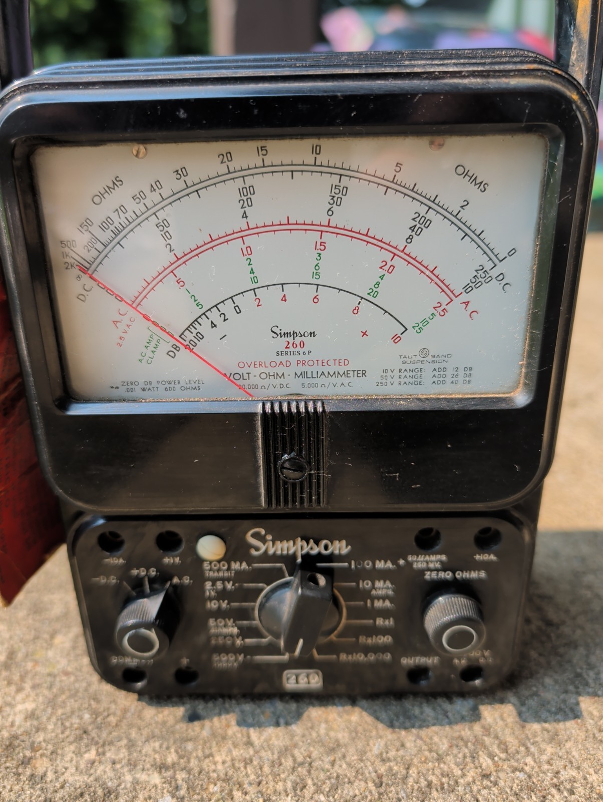 Simpson 260 Series 6P Analog Multimeter Untested