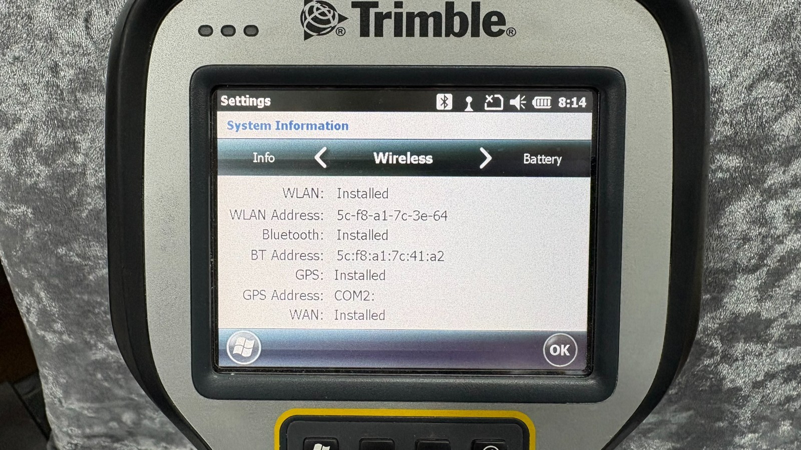 TRIMBLE TSC3 – NO RADIO Carlson SurvCE 6 , Fieldgenius 12 – DATA Controller