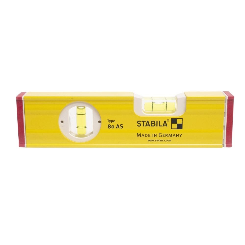 Stabila 29008 Type 80 AS 8in Spirit Level Aluminum Rectangular Profile