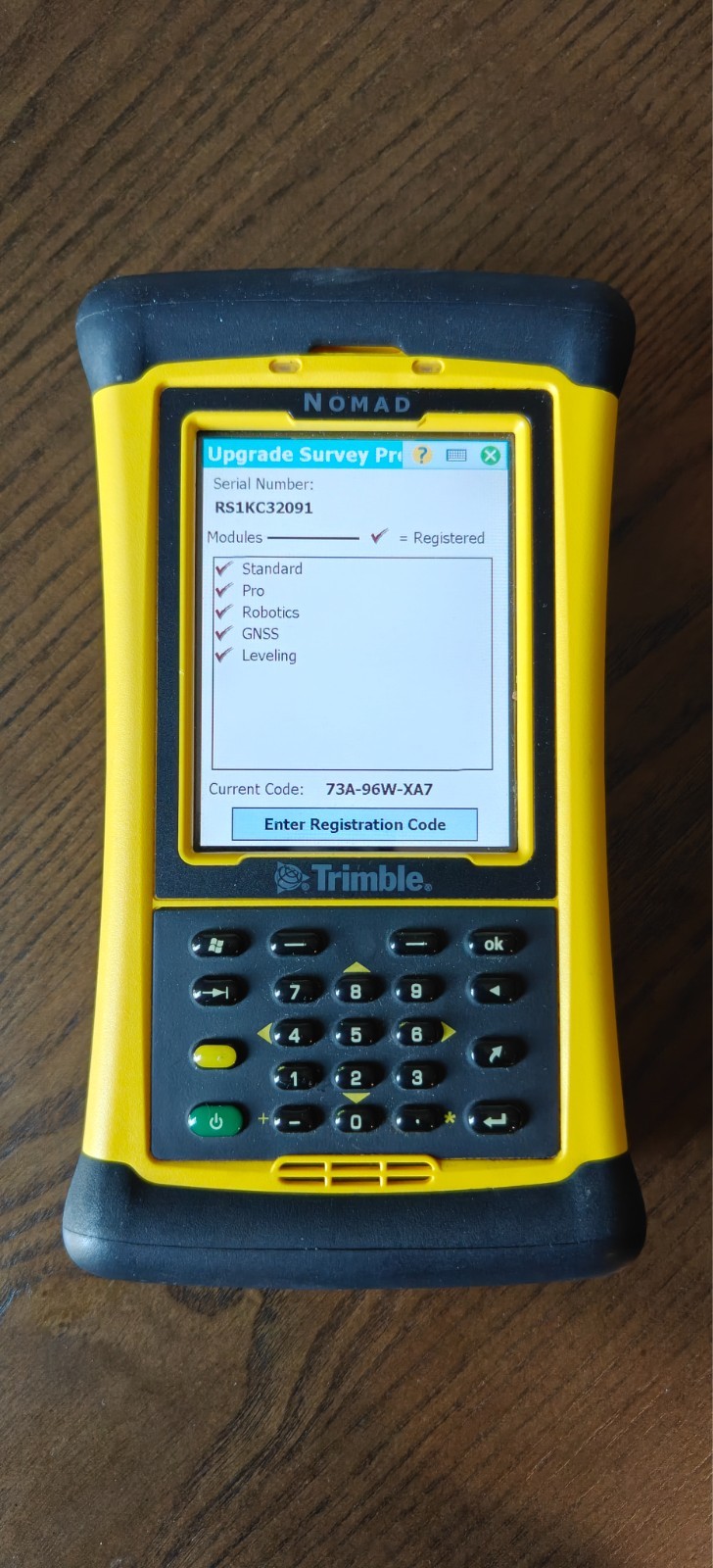 Trimble Nomad TDS Data Collector Handheld with Survey Pro 6 and Carlson SurvCE