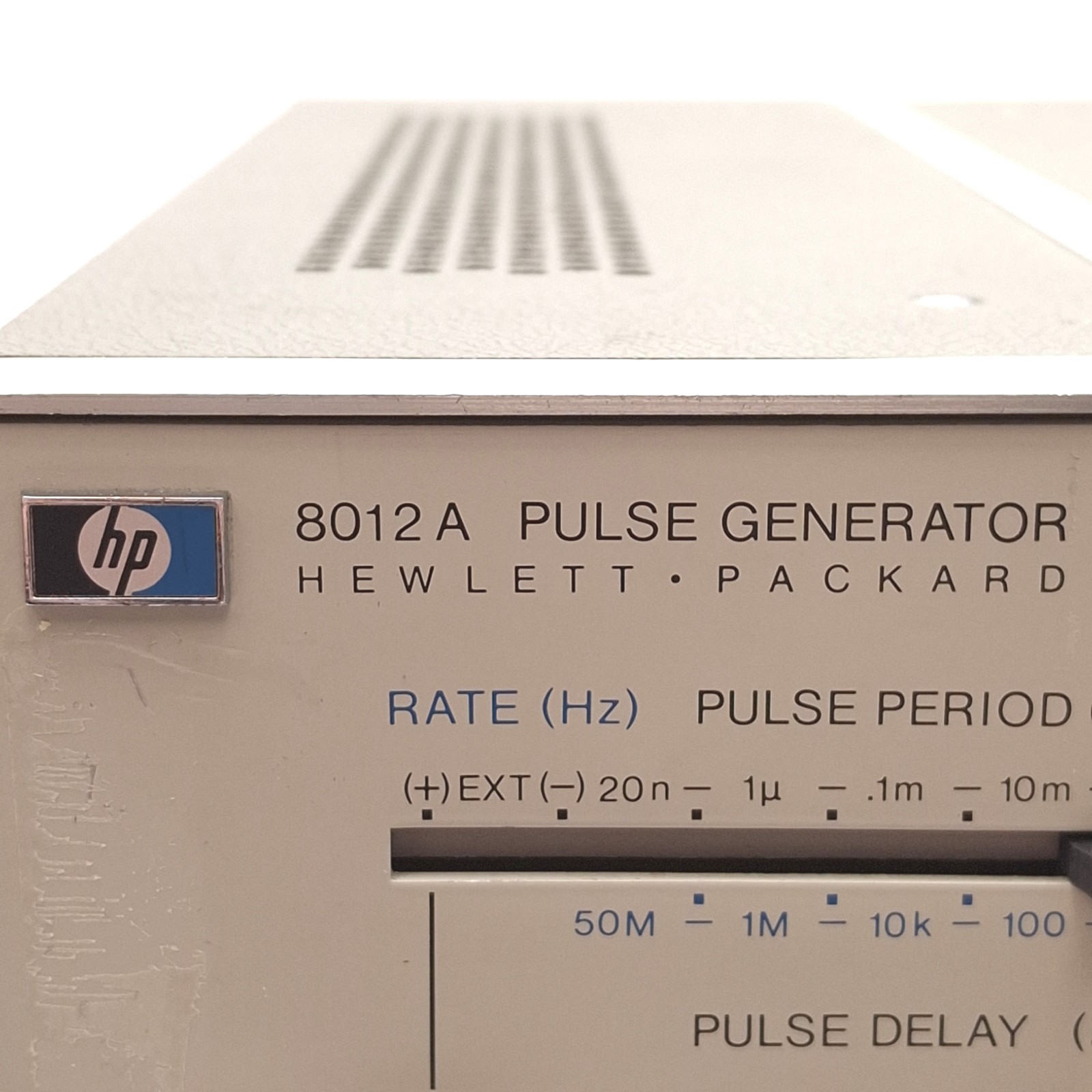 HP 8012A Pulse Generator, 1Hz-50MHz, 20ns-1s Period, ±2.5V Offset, 115/230VAC