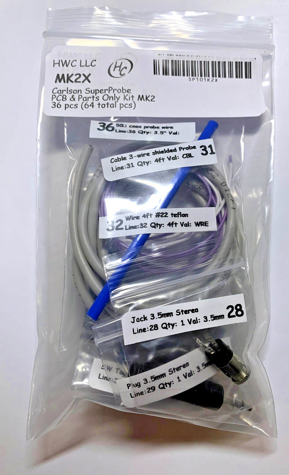New Carlson Super Probe MK1 to MK2 Upgrade Parts Kit (10 Additional Parts)