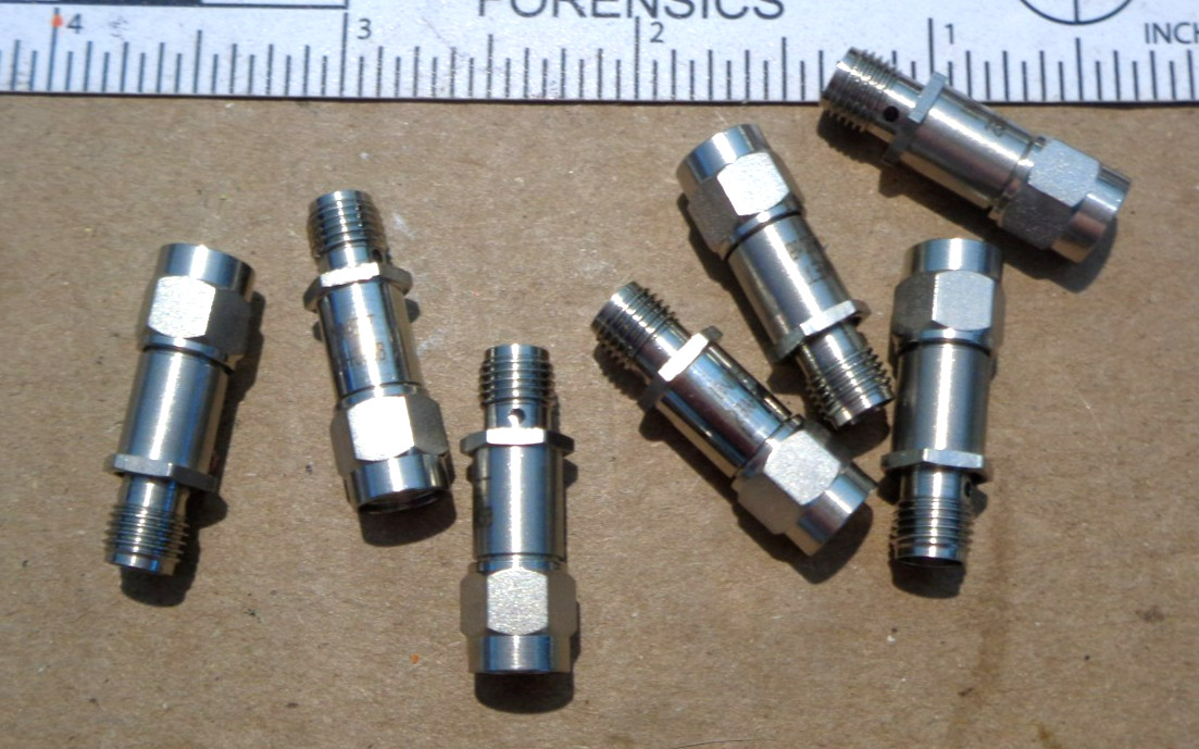 2 pcs. Inmet 23AH-20dB SMA RF Coaxial Attenuator / Adapter 20dB