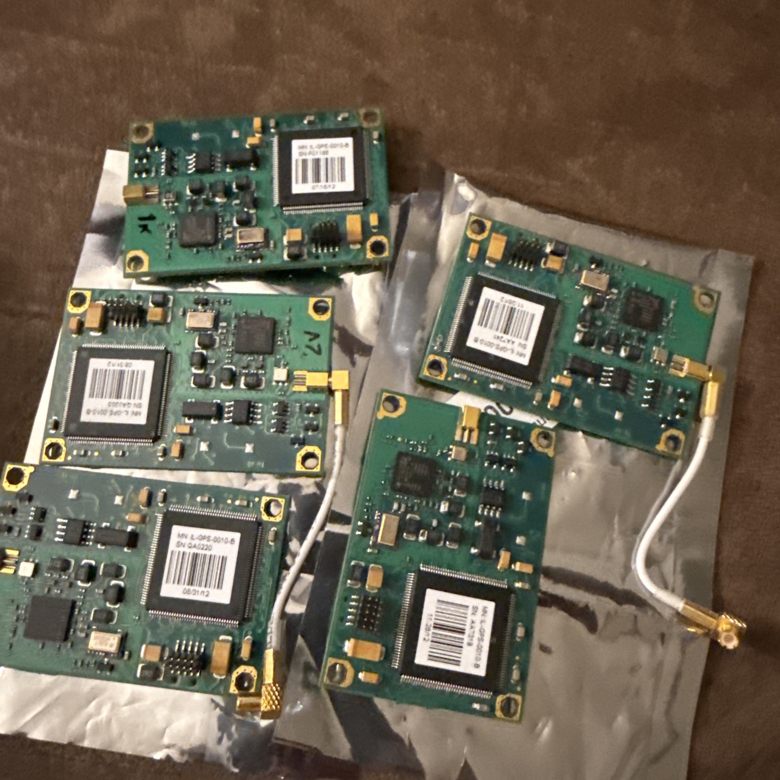 Lot Of Five (5) GPS Receivers Symmetricom Replacement GPS IL-GPS-0010-B