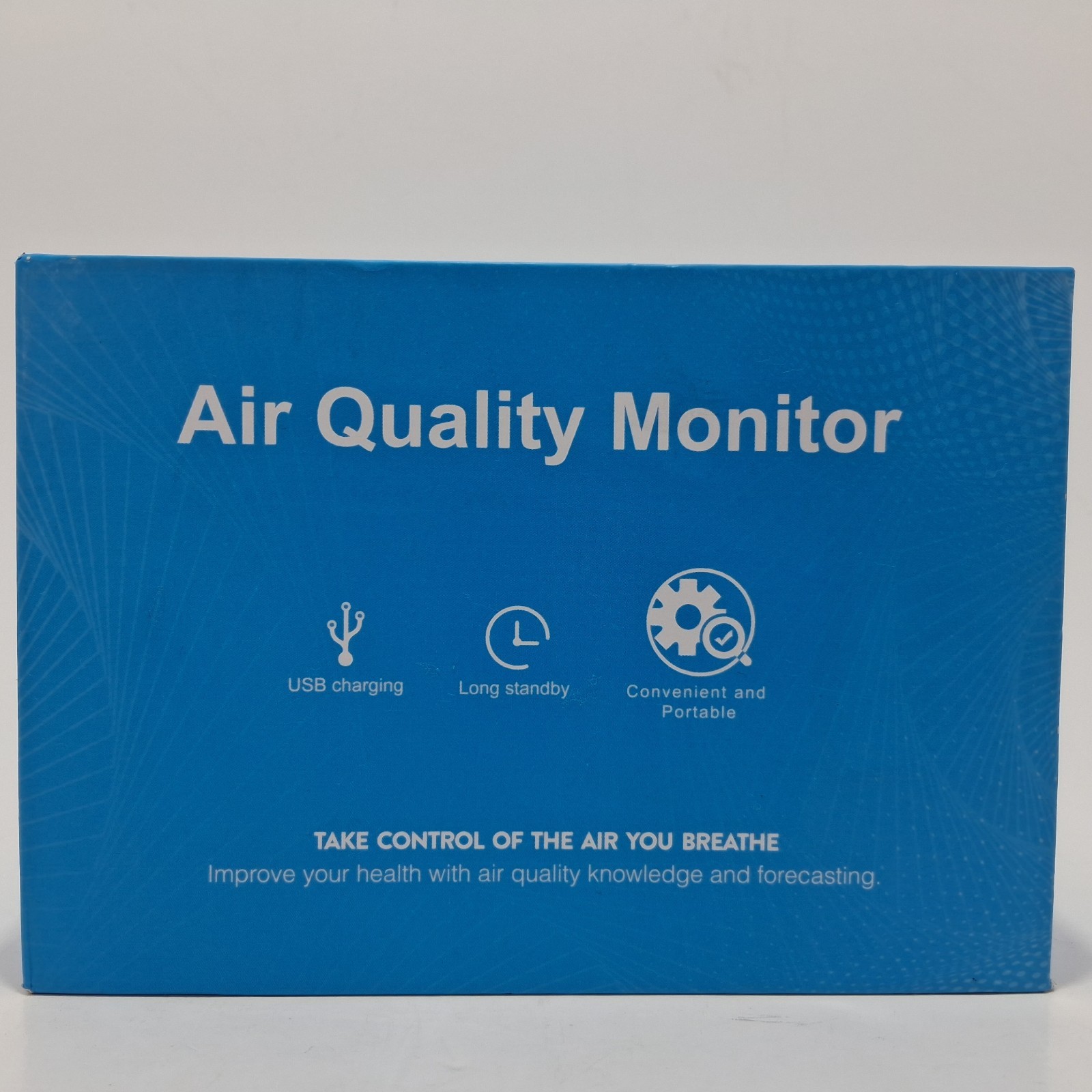12-in-1 Indoor Air Quality Monitor -Air Qaulity Meter For Home,USB Charging. New