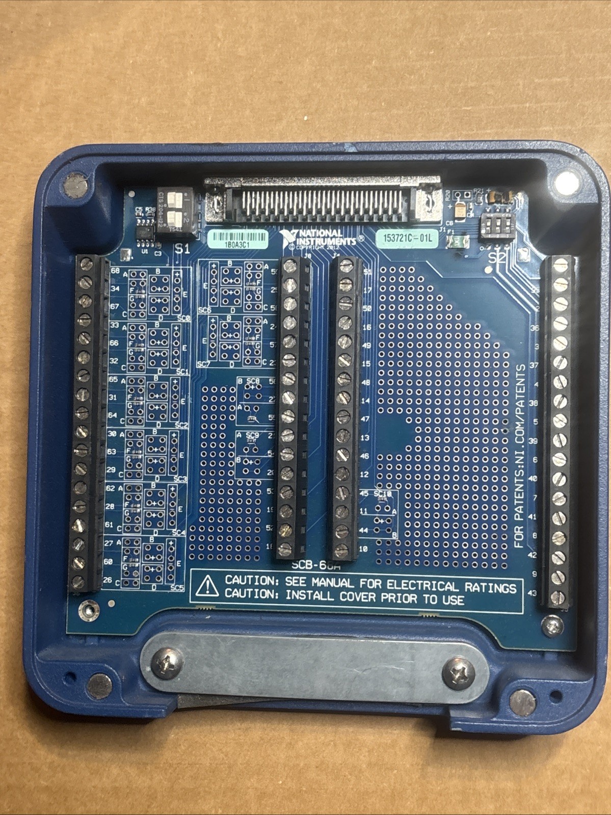 National Instruments SCB‑68A Shielded 68‑Pin I/O Connector Terminal Block