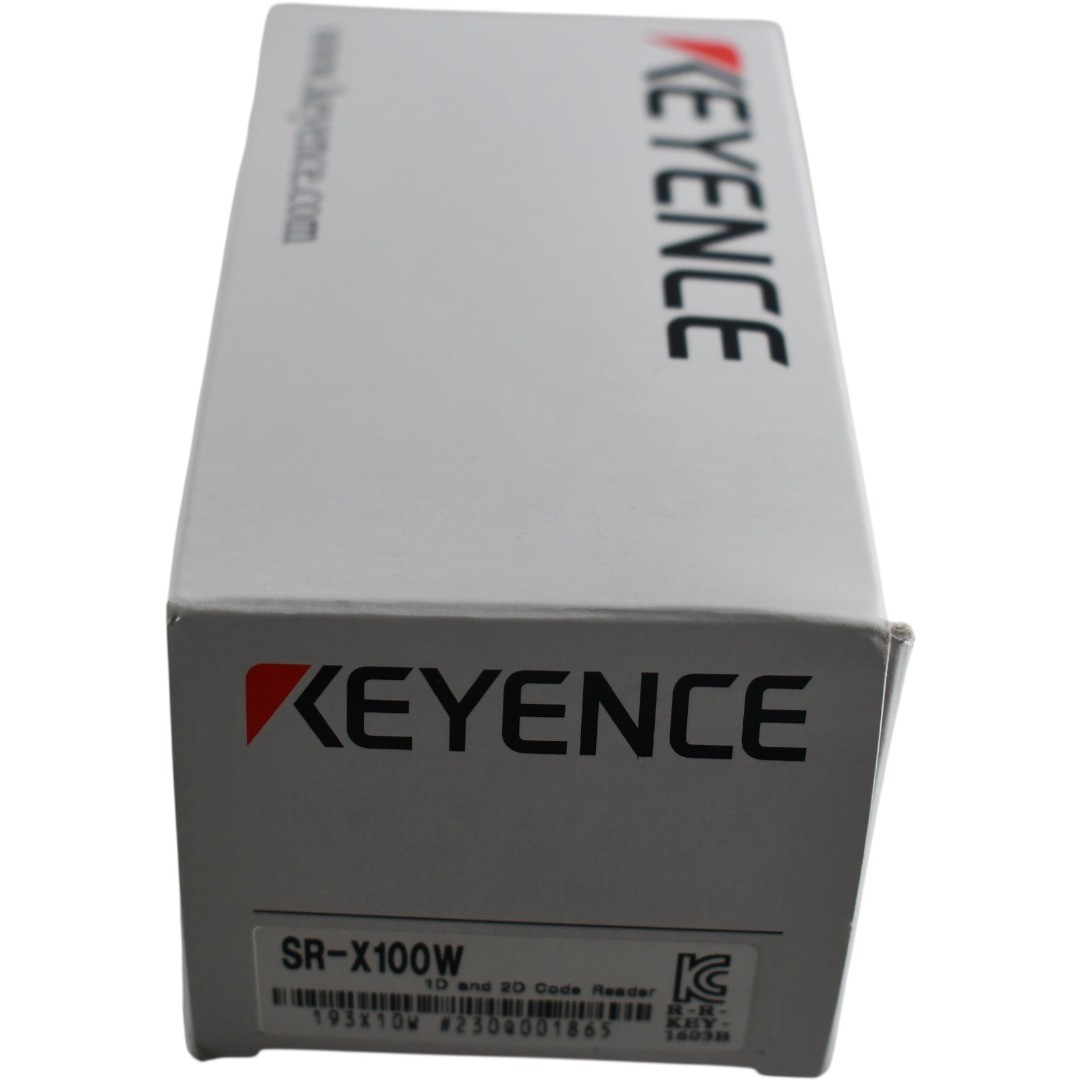 NEW Keyence SR-X100W 1D 2D Wide Field Autofocus Code Reader 1.4MP IP67