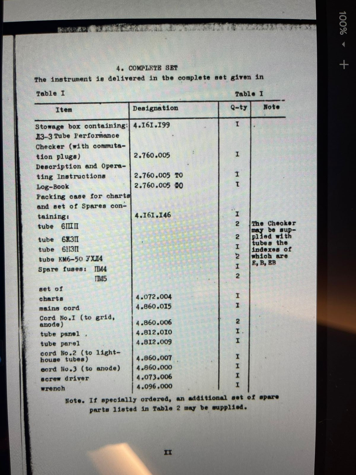 Kalibr L3-3 Electron Vacuum tube tester printed English Manuals + pdf file Cards