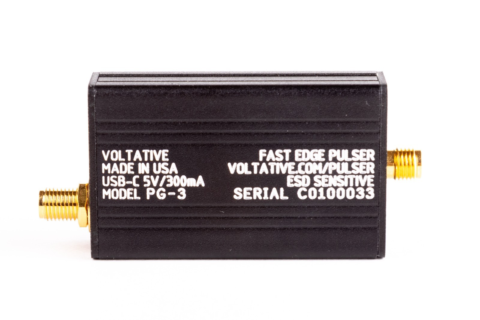 Voltative PG-3 ultra-fast edge rise time pulse generator: 20 ps rise time