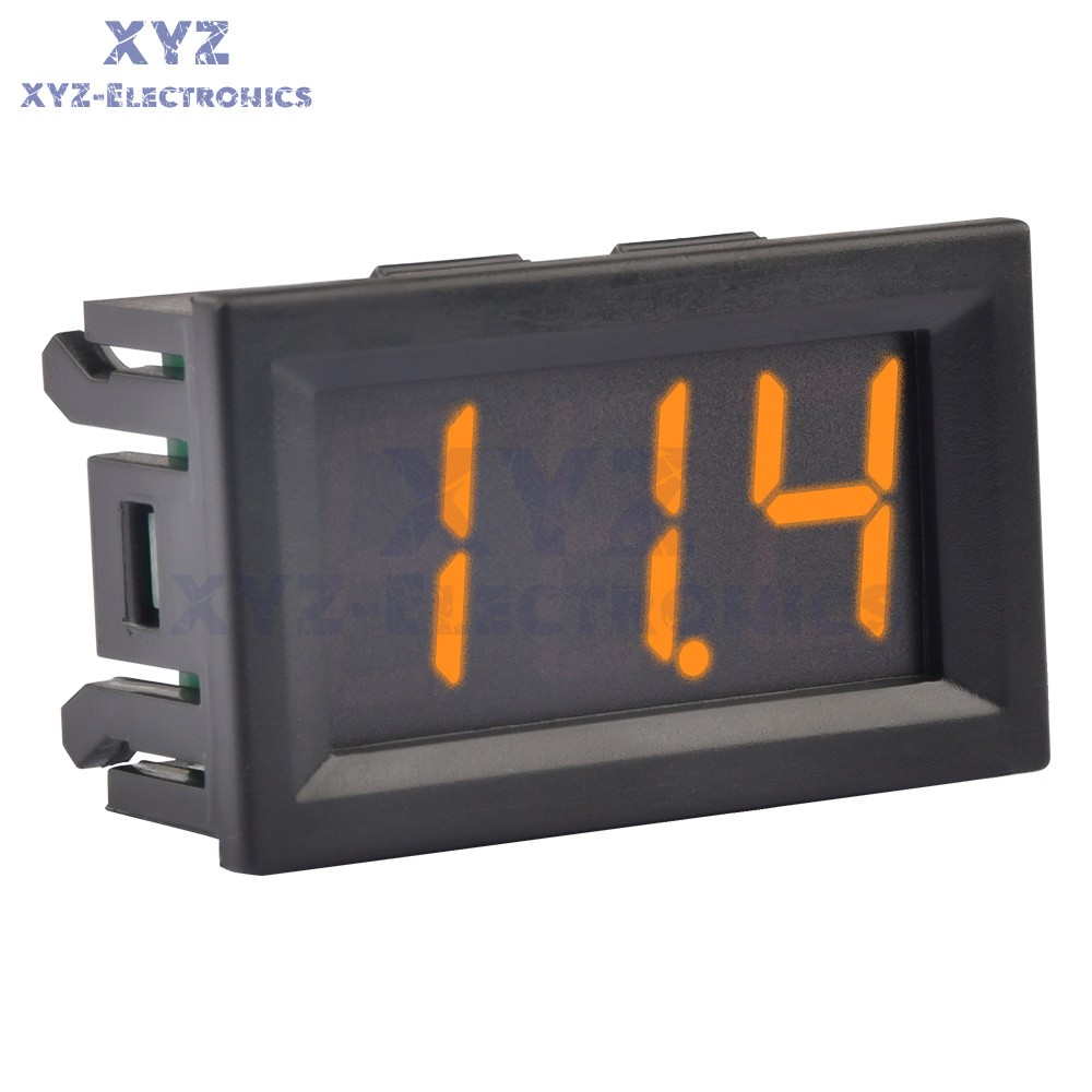 0.56 inch LED Display DC0V-100V Panel Meter Digital Voltmeter Three Wires 5Color