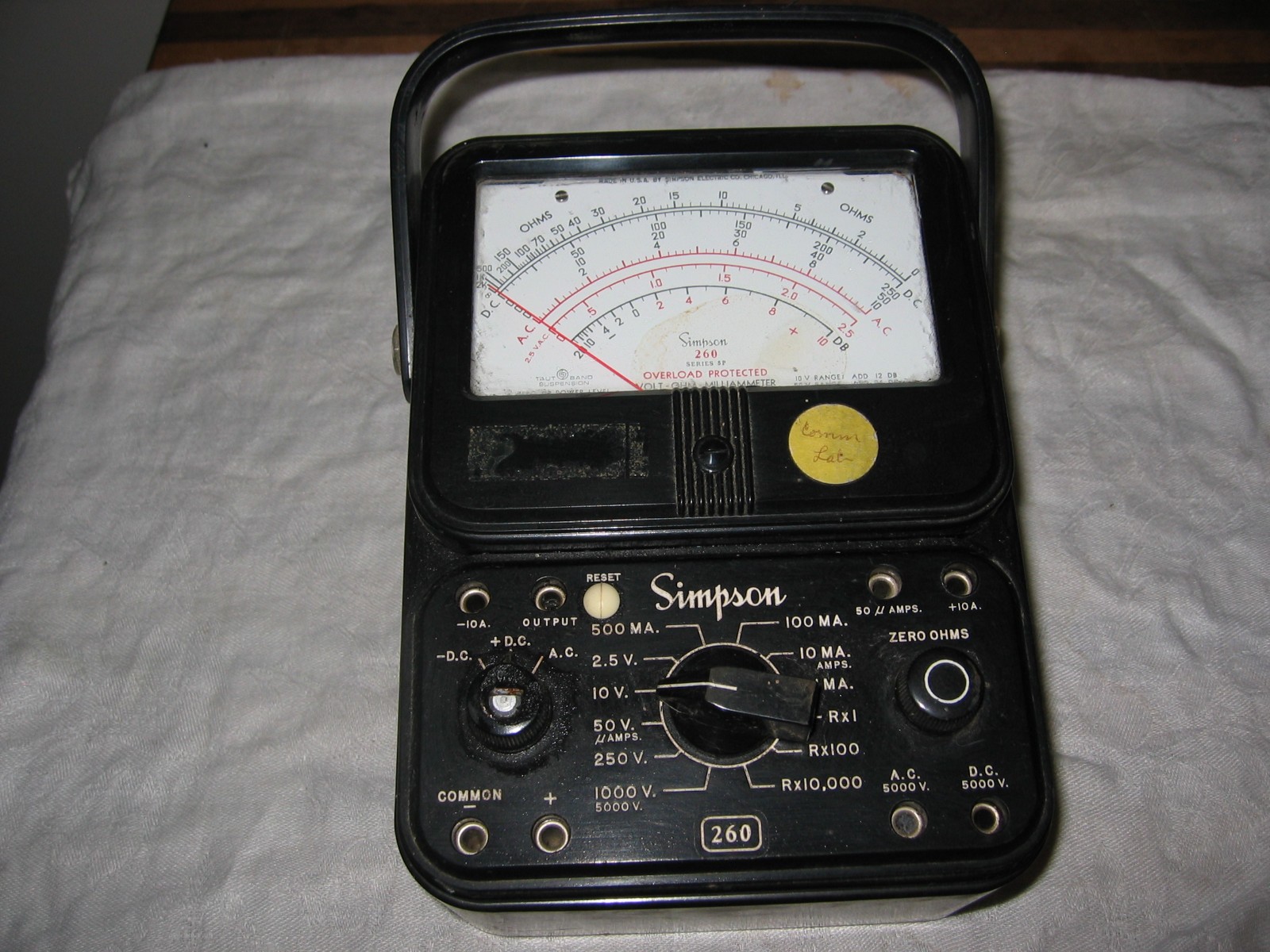 Vtg Simpson Multi Meter Model 260